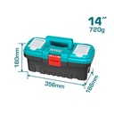 CAJA HERRAMIENTA 14" PLASTICA CIERRE PLASTICO TOTAL (TPBX0141)
