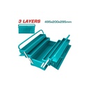 CAJA HERRAMIENTA 495 X 200 X 290 MM INDUSTRIAL METALICA TOTAL (THT10701)