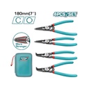 SET DE PINZA SACA PINES X 4 PZS INDUSTRIAL SUPER TOTAL (THTJ214042)