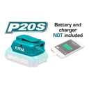 CARGADOR USB 20V PARA CELULARES Y OTROS EQUIPOS BATERIA Y CARGADOR NO INCLUIDO TOTAL (TUCLI2001)