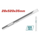 CINCEL PLANO SDS HEXAGONAL 28 X 520 X 35 MM SUPER TOTAL (TAC153428112)