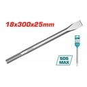 CINCEL PLANO SDS MAX 18 X 300 X  25 MM SUPER TOTAL (TAC15221811)
