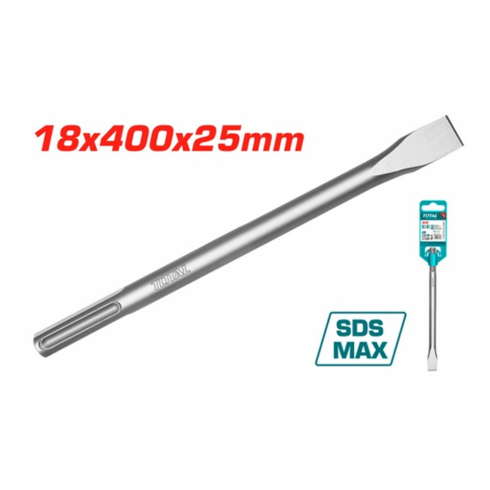 CINCEL PLANO SDS MAX 18 X 400 X  25 MM SUPER TOTAL (TAC15221821)