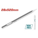 CINCEL PUNTA SDS HEXAGONAL 28 X 520 MM  SUPER TOTAL (TAC15342811)