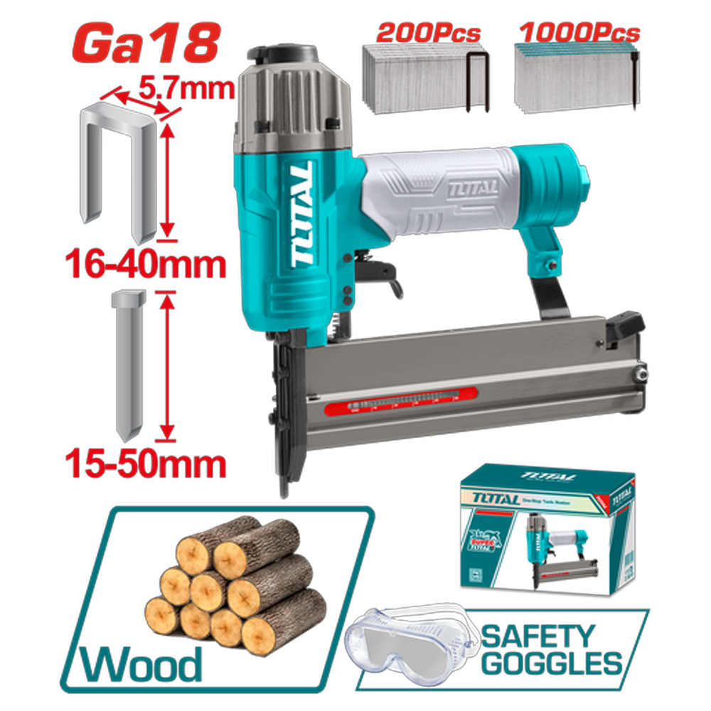 CLAVADORA + GRAPADORA NEUMATICA 2 EN 1 TOTAL (TAT81501)