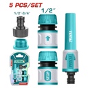 CONECTORES PARA MANGUERA X 5 PZS SUPER TOTAL (THHCS05122)