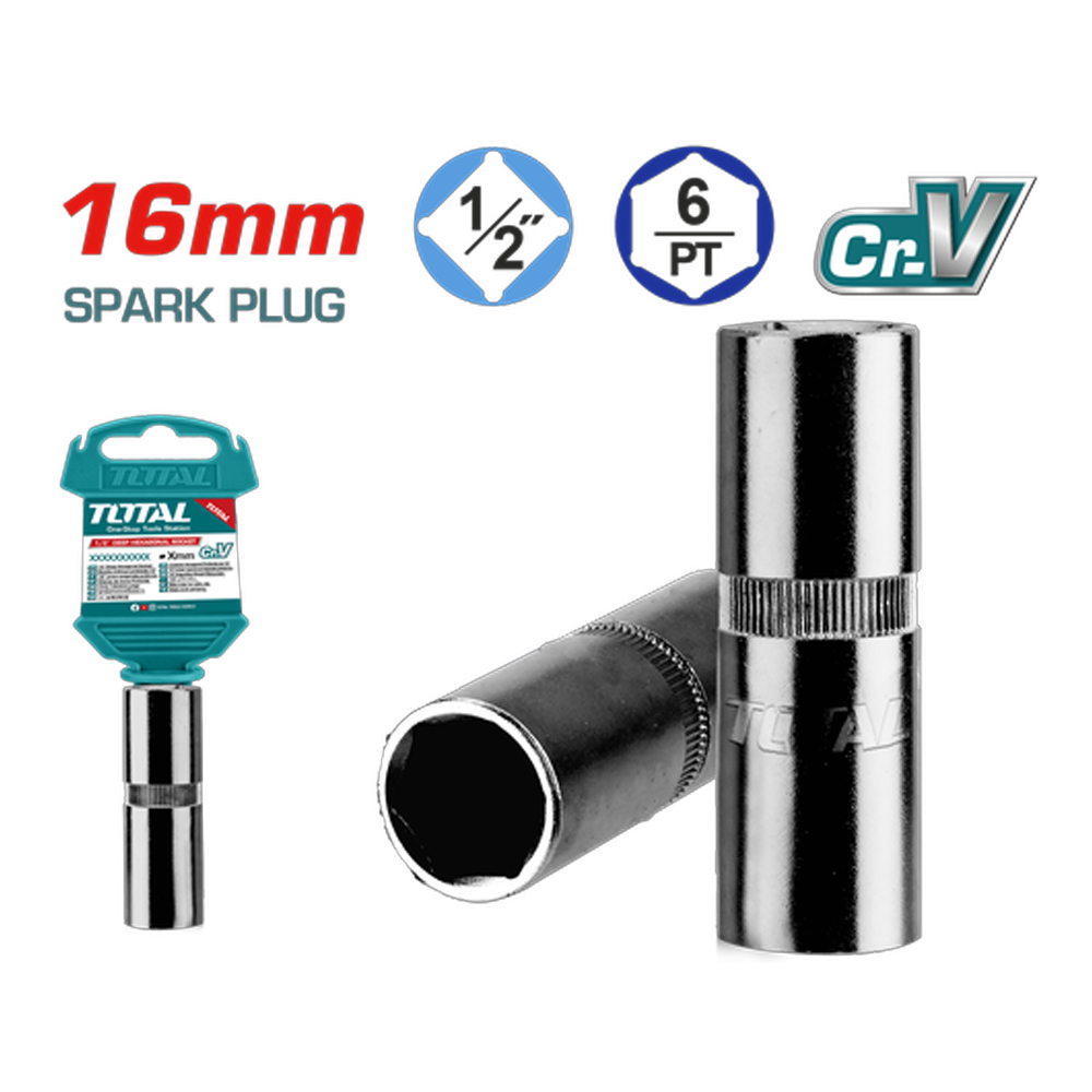 COPA BUJIA 1/2" 16MM INDUSTRIAL SUPER TOTAL (THSPS12166)
