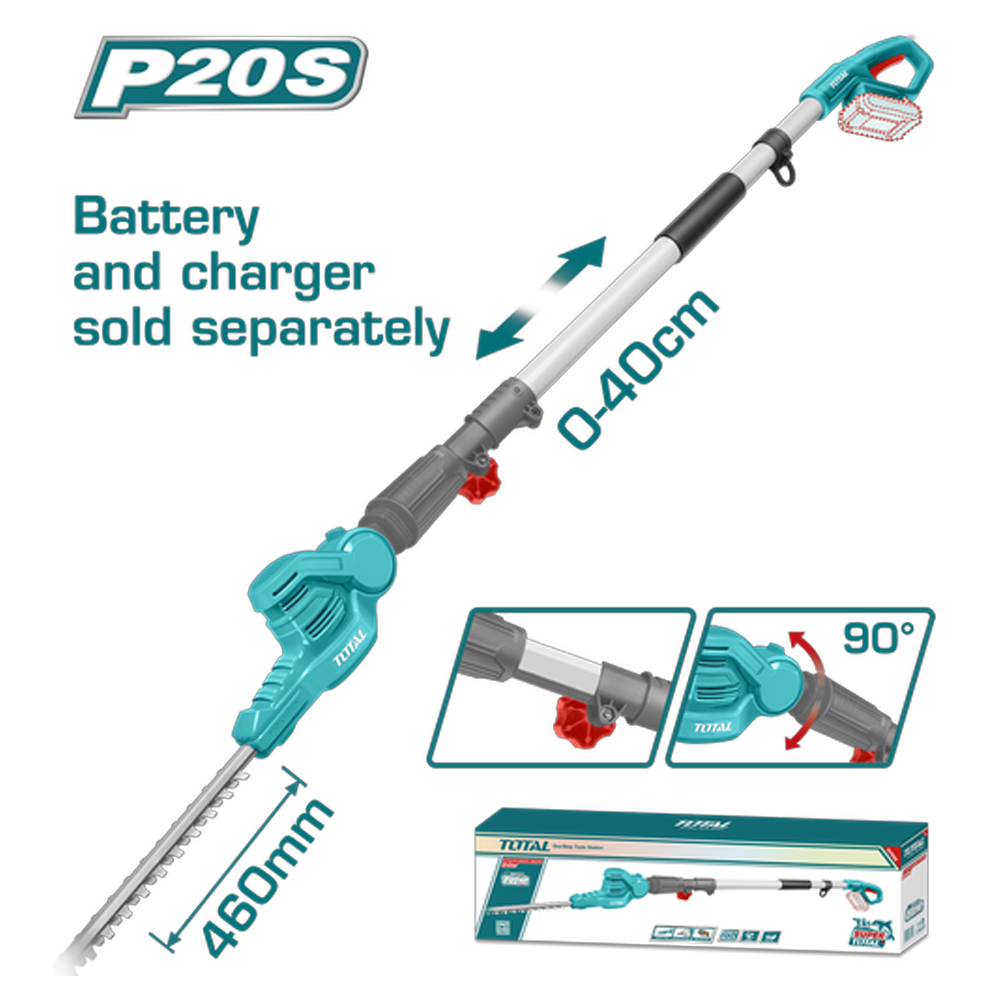 CORTASETOS INALAMBRICA EXPANDIBLE 0-40CM 20V CARGADOR Y BATERIA SE VENDEN POR SEPARADOR  TOTAL (TPHT201601)