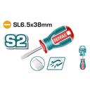 DESTORNILLADOR 1/4X1 1/2" PUÑO (-) PUNTA IMANTADA INDUSTRIAL SUPER TOTAL  (TSDSL6038)