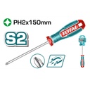 DESTORNILLADOR 1/4X6"(+) PUNTA IMANTADA TOTAL (TSDPH2150)