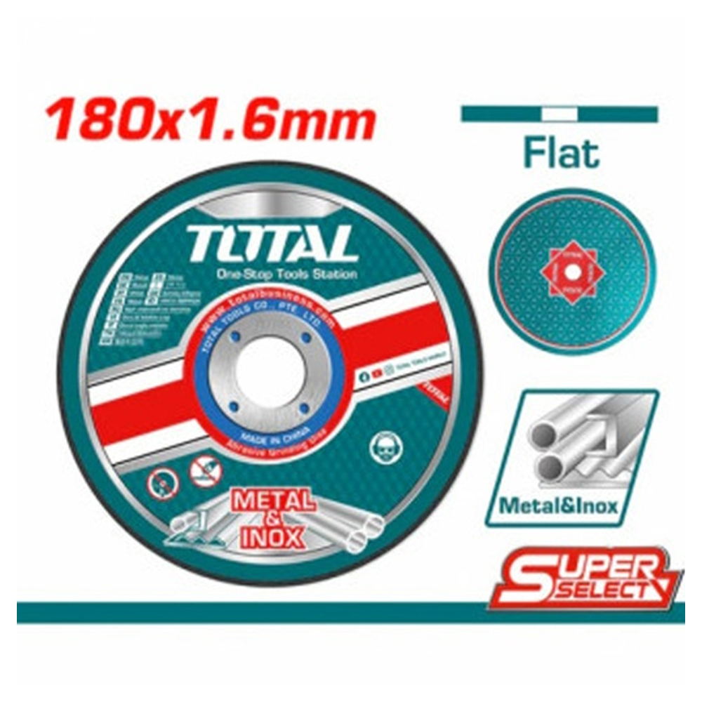 DISCO CORTE METAL/ACERO INOXIDABLE 7" SUPER TOTAL (TAC2161801)