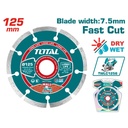 DISCO DIAMANTADO SEGMENTADO 5" X 7/8 PARA USO TWLC1256,  UTWLC1256 INDUSTRIAL SUPER TOTAL (TAC111254)