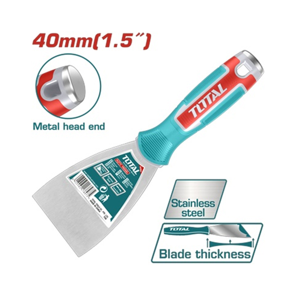 ESPATULA 1.5" MANGO PLASTICO INDUSTRIAL SUPER  TOTAL (THT83406)