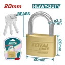 CANDADO 20MM DORADO INDUSTRIAL SUPER TOTAL (TLK32202)