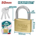 CANDADO 50MM DORADO INDUSTRIAL SUPER TOTAL (TLK32502)