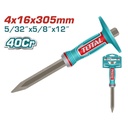 CINCEL PUNTA 5/32" X 5/8" X 12" CON PROTECTOR INDUSTRIAL SUPER TOTAL (THT4530416)