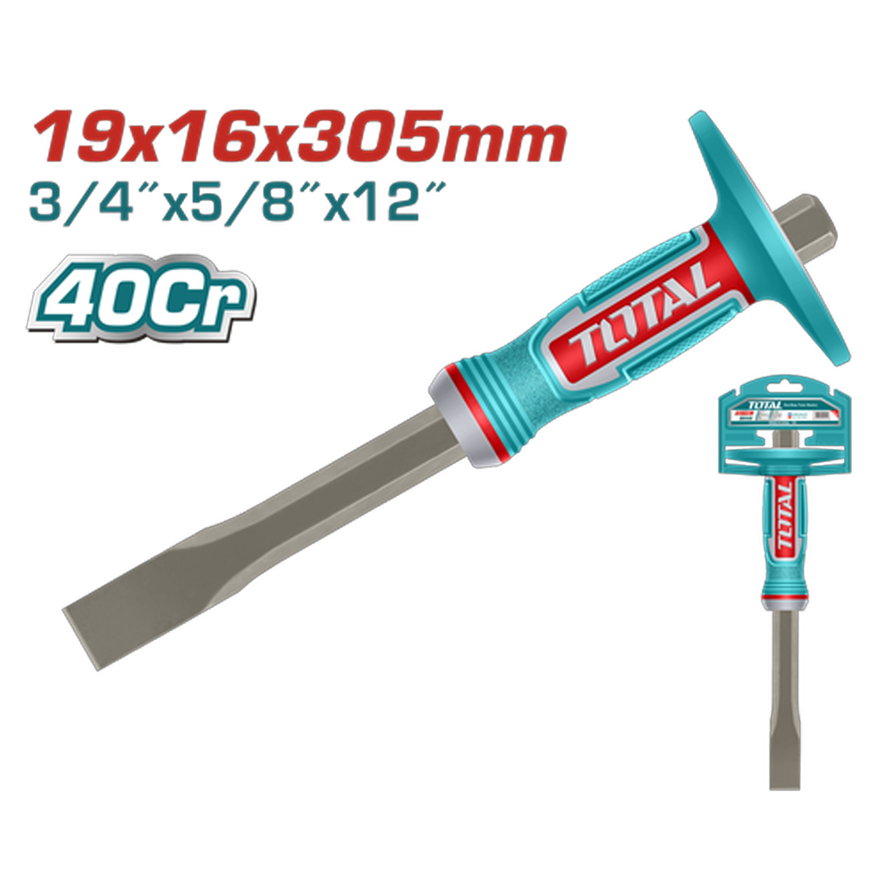 CINCEL PLANO 3/4" X 5/8" X 12" CON PROTECTOR INDUSTRIAL SUPER TOTAL (THT4531916)