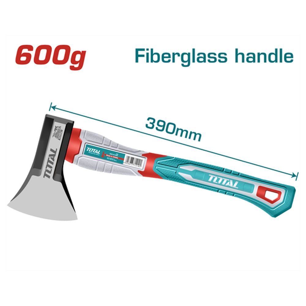 HACHA 600G  MANGO DE FIBRA DE VIDRIO SUPER TOTAL (THAX061600)