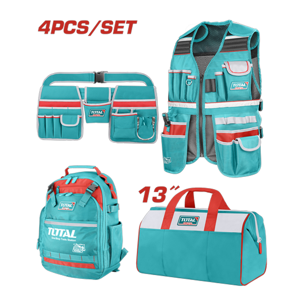 JUEGO DE PORTA HERRAMIENTA X 4 PZS SUPER TOTAL (TOS230908)