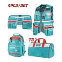 JUEGO DE PORTA HERRAMIENTA X 4 PZS SUPER TOTAL (TOS230908)