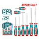 JUEGO DESTORNILLADORES X 8PCS PUNTA IMANTADA SUPER TOTAL (TKSDS0826)