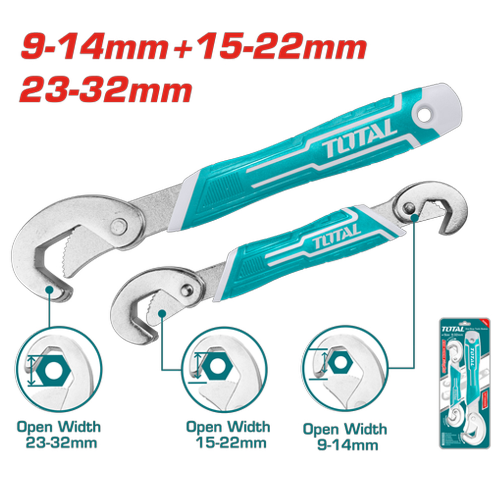 LLAVE MULTIUSOS ENCAUCHETADA X 2 PZS TOTAL (TBWS09328)