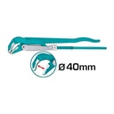 LLAVE TUBO 1 SUECA 40 MM DE AGARRE TOTAL (THT172013)