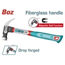 MARTILLO 8 OZ IMANTADO MANGO FIBRA DE VIDRIO SUPER TOTAL (THCH61008)
