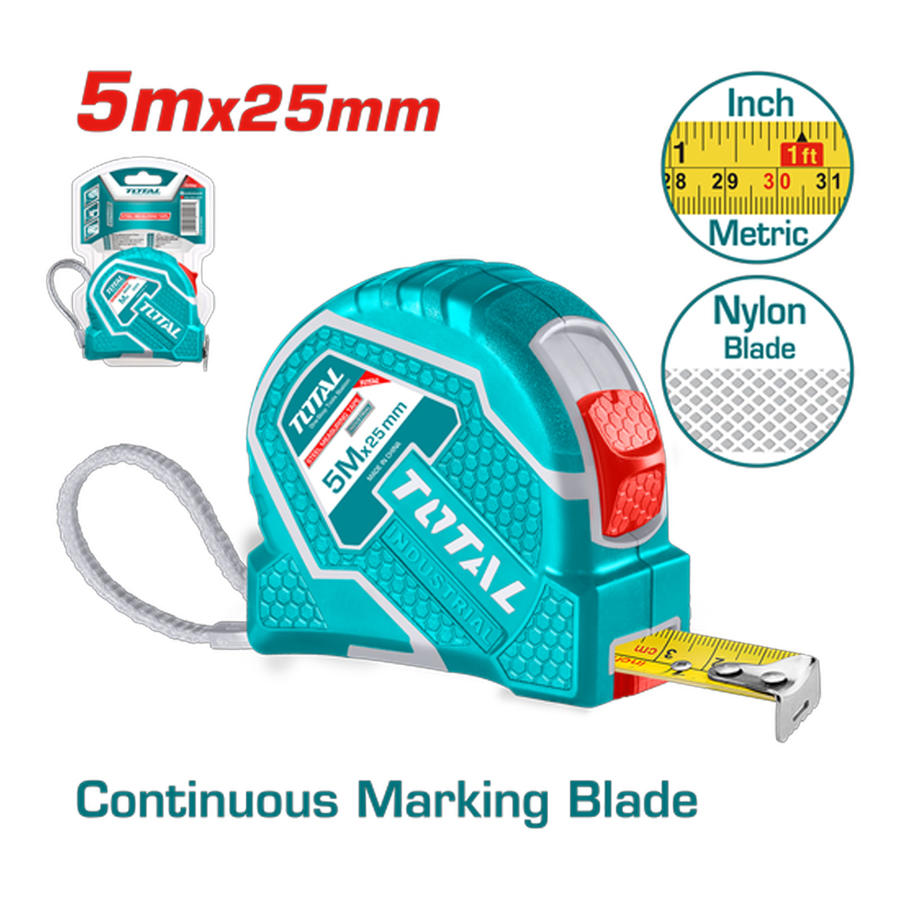 METRO 5 MTS HOJA 25MM INDUSTRIAL SUPER TOTAL (TMT126652)