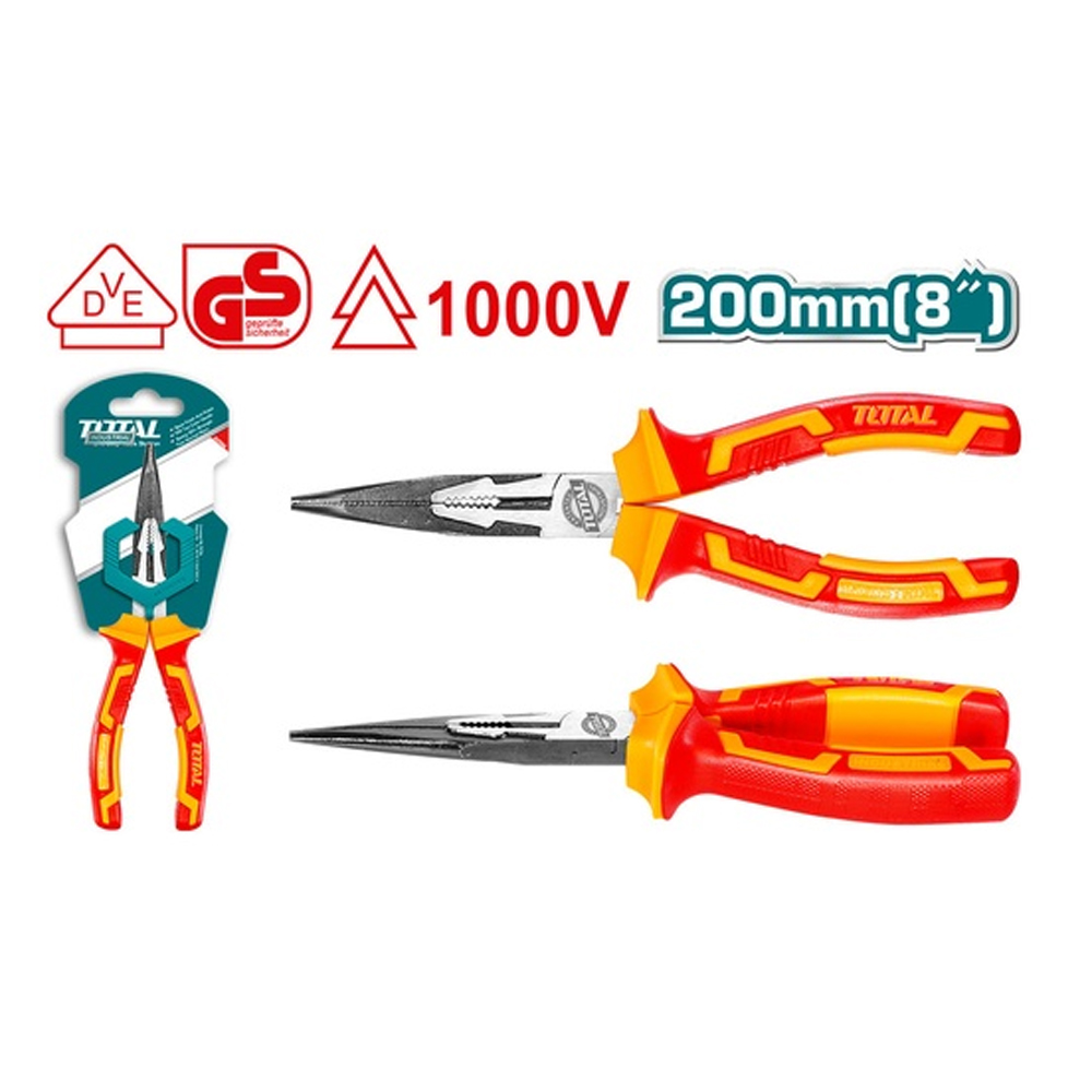 PINZA AISLADA 8 INDUSTRIAL AMARILLO - ROJO 1000V TOTAL (THTIP2381)