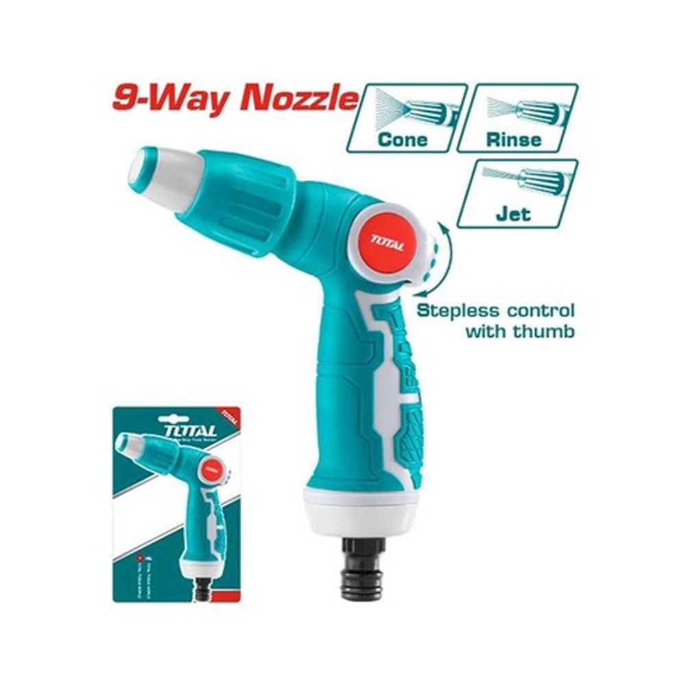 PISTOLA MANGUERA AJUSTABLE 3 VIAS TOTAL  (THWSG6031)