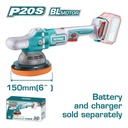 POLICHADORA INALAMBRICA 6" 20V BATERIA Y CARGADOR NO INCLUIDO V/VARIABLE INDUSTRIAL SUPER TOTAL (TAPLI2015)