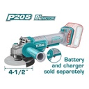 PULIDORA INALAMBRICA 4 1/2 SUPER SELECT 20V BATERIA Y CARGADOR NO INCLUIDO TOTAL (UTAGLI211156)