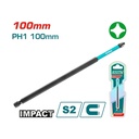 PUNTA TALADRO IIMANTADA 100MM (+)  INDUSTRIAL SUPER TOTAL (TACIM71PH1100)