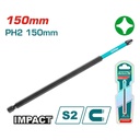 PUNTA TALADRO IMANTADA 150MM (+)  INDUSTRIAL SUPER TOTAL (TACIM71PH2150)