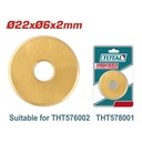 RODAJA CORTABALDOSA  22X06X2MM ADAPTABLE (THT576002 THT578001) SUPER TOTAL (THT576002B)