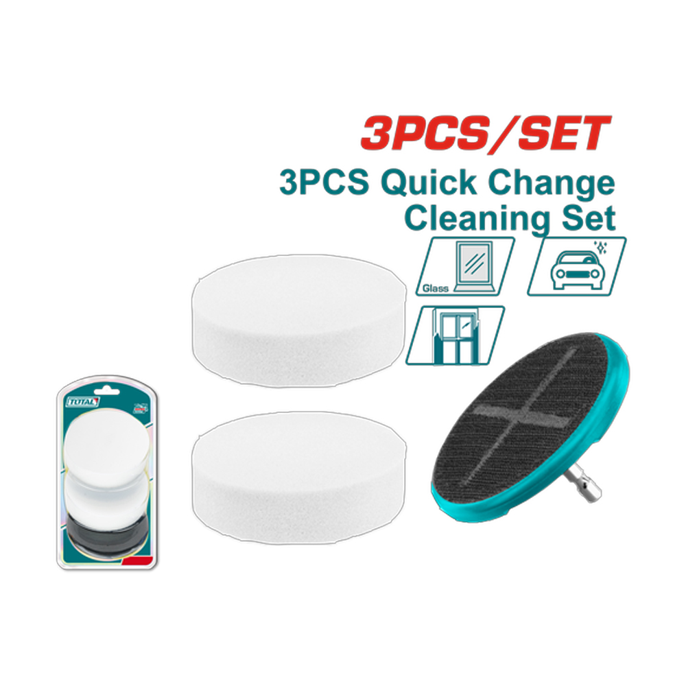 SET DE ALMOHADILLA PARA POLICHADORA (LANA-ALGODÓN) X 3 PZS INDUSTRIAL SUPER TOTAL (TAC35351)