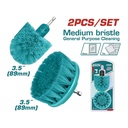 SET DE CEPILLO PARA TALADRO 3,5" JUEGO X 2 PCZ INDUSTRIAL SUPER TOTAL (TACM2335)