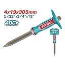 CINCEL PUNTA 5/32 X 3/4 X 12" CON PROTECTOR INDUSTRIAL SUPER TOTAL (THT4530419)