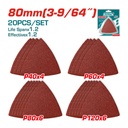 JUEGO DE HOJAS DE LIJA X 20 PIEZAS 3-9/64" COMPATIBLE ( TMLI2001-TS3006) TOTAL (TAC78080201)