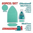 JUEGO DE LIJA X 60 PIEZAS (9.3X17.2CM) INDUSTRIAL TOTAL (TAC938660)