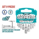 LLAVE COPA EN L INDUSTRIAL JUEGO X 9 PZS TOTAL (TLASWT0901)