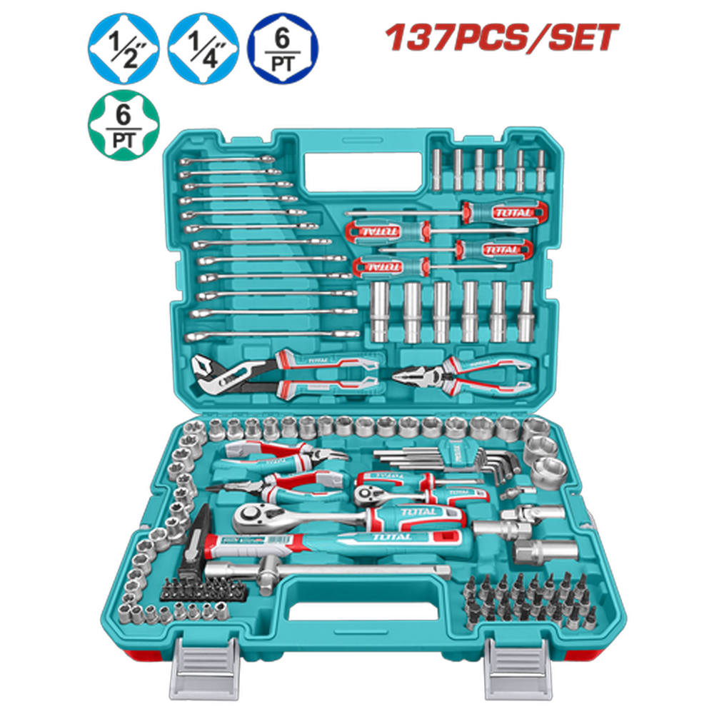 RACHE CON COPAS  1/2,1/4  X 137 PZS INDUSTRIAL SUPER TOTAL (THKTHP21376)