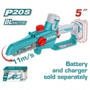 SIERRA MINI INALAMBRICA 5" 20V INDUSTRIAL BATERIA Y CARGADOR NO INCLUIDO TOTAL (TGSLI2056)