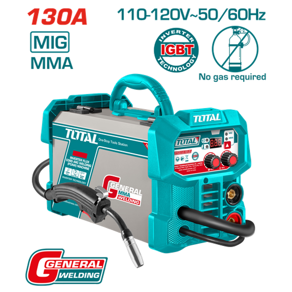 SOLDADOR INVERSOR DIGITAL 130A (MMA-MIG) 110-220V SUPER TOTAL (UTFC13018)