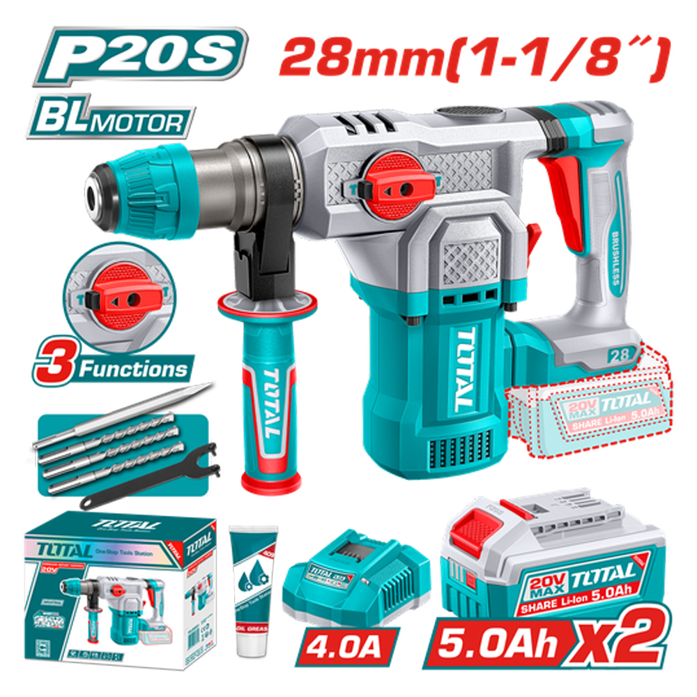 TALADRO ROTOMARTILLO SDS PLUS  4.5 JULES INCLYE ACCESORIOS (UTRHLI202862)