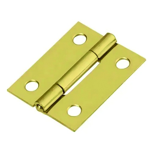 BISAGRA COMUN 3/4" DORADA C.24 PQT X 6 UDUKE