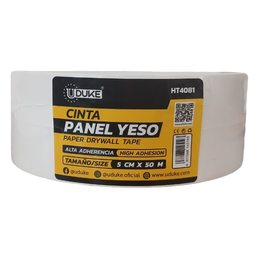 CINTA PAPEL PARA PANEL YESO 5CM X 50M UDUKE (HT4081)