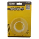CINTA DOBLE FAZ TRANSPARENTE SILICONA 3/4" X 1M X 2MM UDUKE (HT4078)
