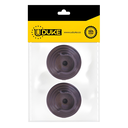 ACCESORIO CORTINERO PLAFON CAFE EN U (ABIERTO) 1 PAQ X 2 UDUKE